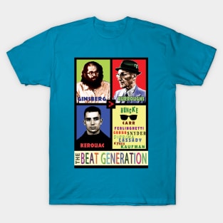 Ginsberg, Burroughs, Kerouac, and the Beat Generation T-Shirt